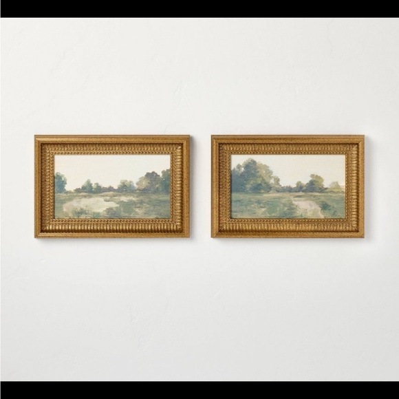 Hearth & Hand 8"x12" Green Landscapes
Framed Wall Art 2pc Set (No Glass) - Picture 1 of 4